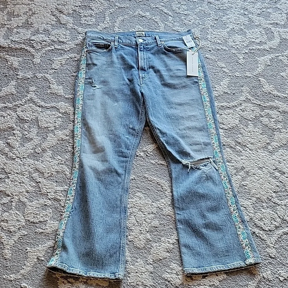 Citizens of Humanity Demy Flare Floral Stripe New 30